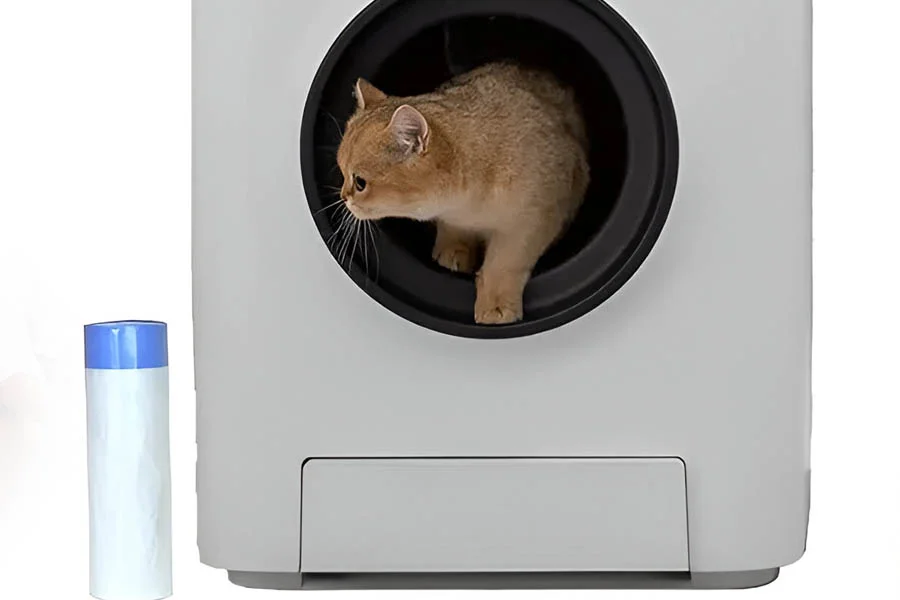 semi automatic litter box