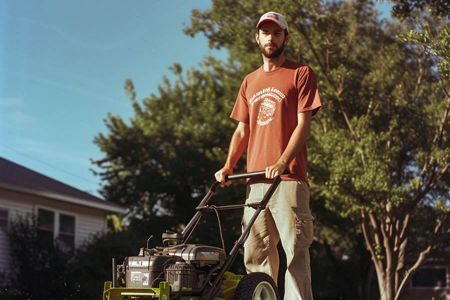 cordless electric lawnmower